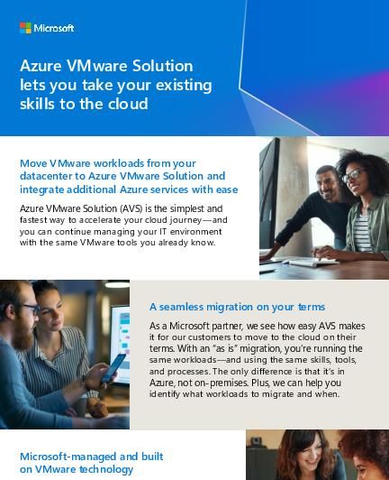 in Azure VMware solution take skills to cloud thumb